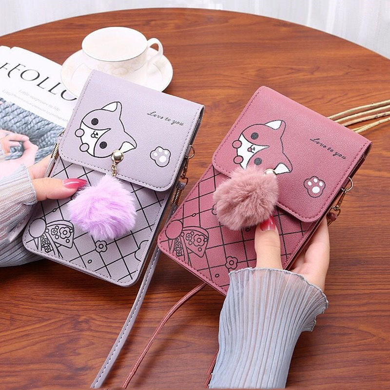 Cute Cartoon Pattern Touch-Scr - đánh giá và giá Art Craft Bag