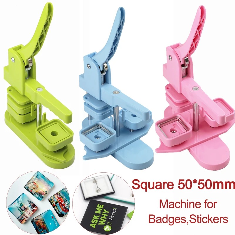 50x50mm Square Button Badge Ma - đánh giá và giá Art Craft Magnet