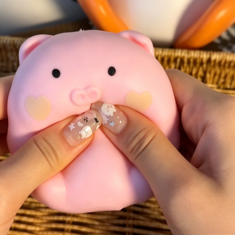 Crunchy Pink Pig Squishy Handm - đánh giá và giá Art Craft Handmade