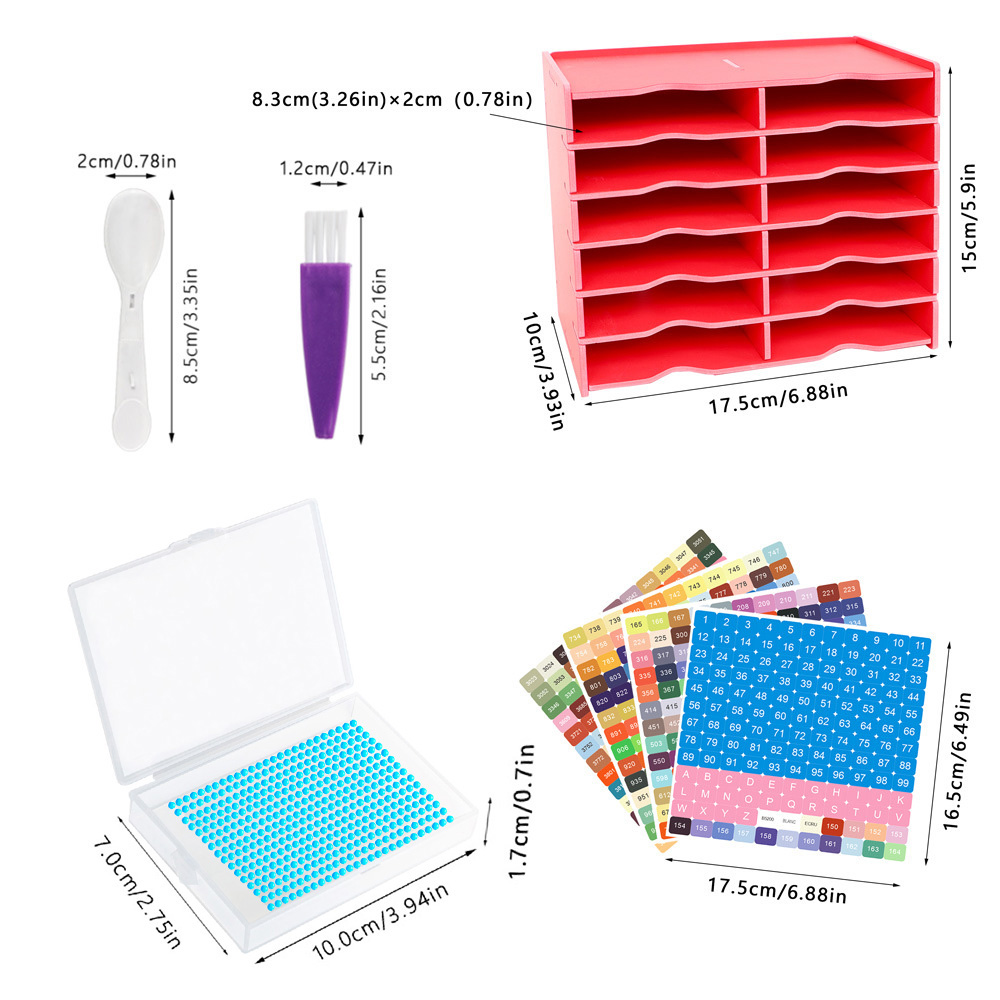 12pcs Diamond Painting Art Tra - đánh giá và giá Art Craft Organizer