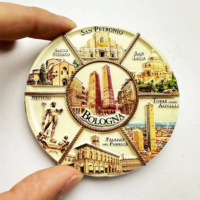 1pc, Bologna, Italy disc archi - đánh giá và giá Art Craft Magnet