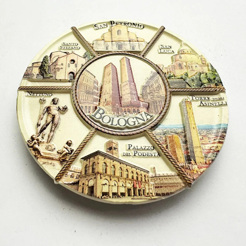 1pc, Bologna, Italy disc archi - đánh giá và giá Art Craft Magnet