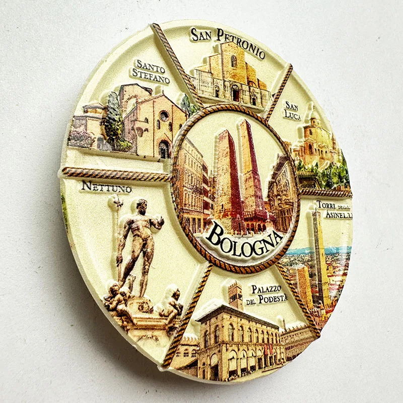 1pc, Bologna, Italy disc archi - đánh giá và giá Art Craft Magnet