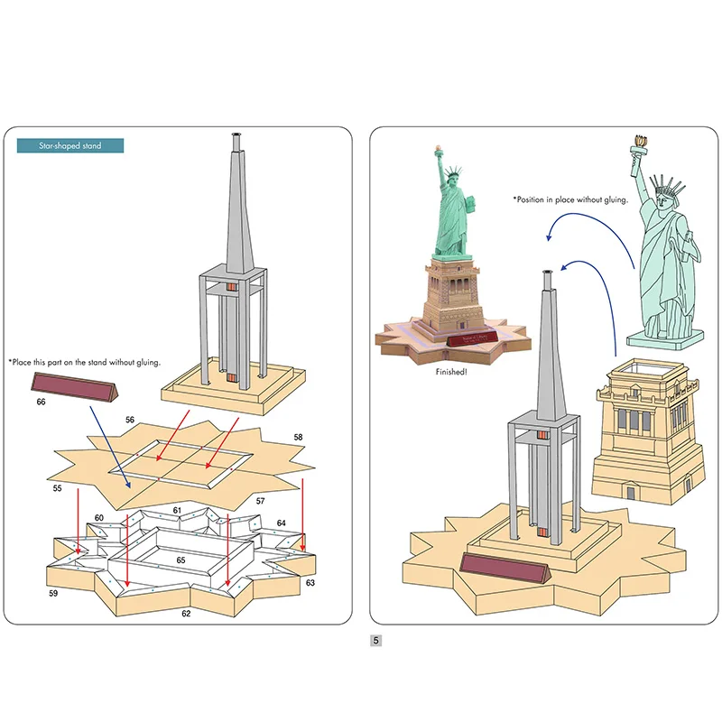 United States Statue of Libert - đánh giá và giá Art Craft With Cardboard