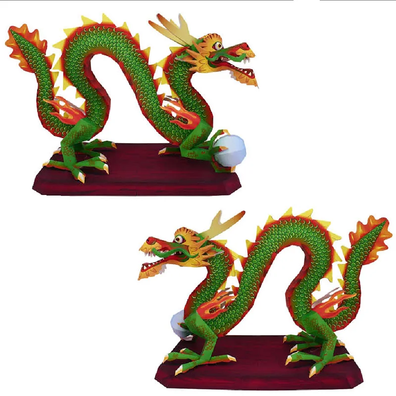 Chinese Dragon Loong Handmade  - đánh giá và giá Art Craft With Cardboard