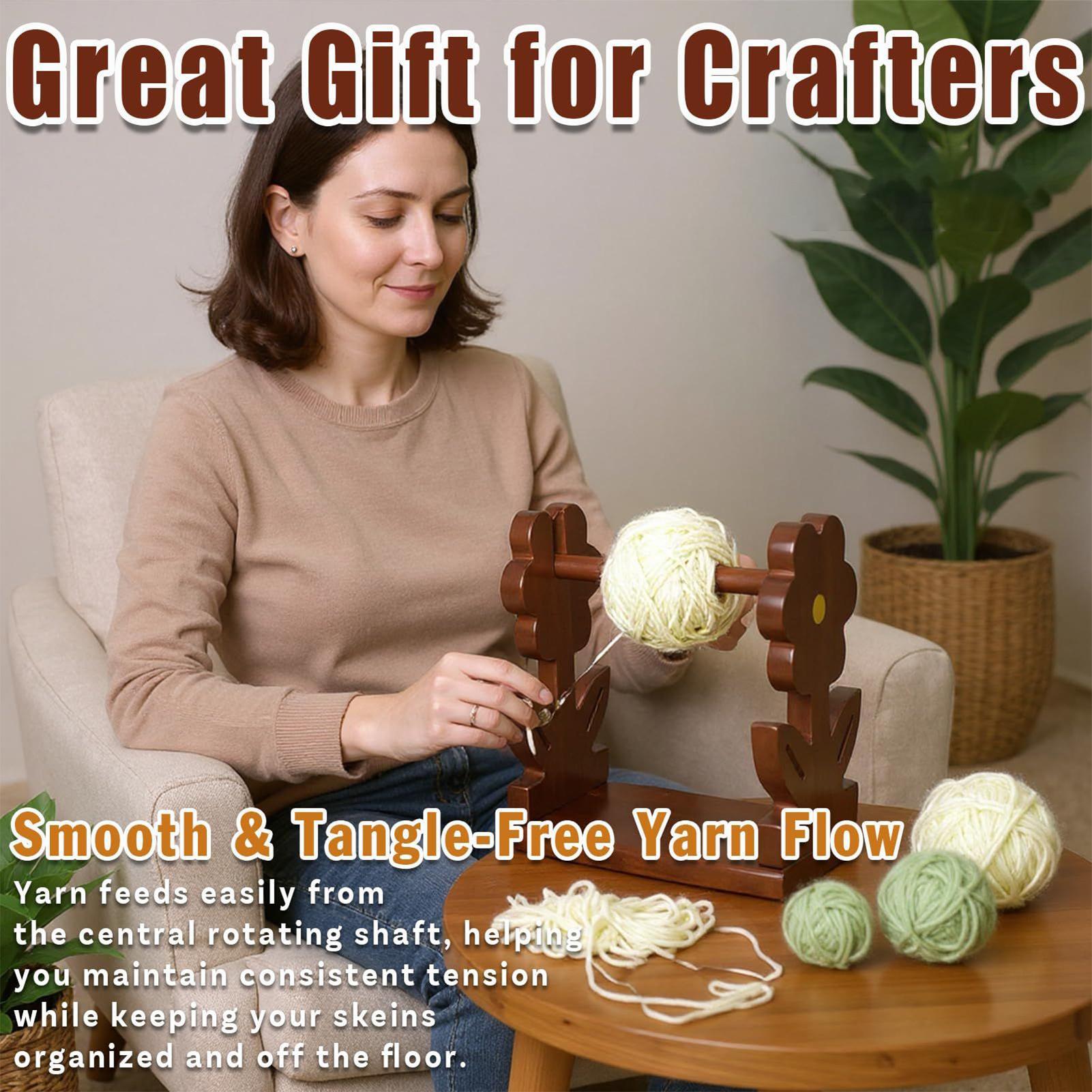Crochet Yarn Holder Wooden Yar - đánh giá và giá Art Craft Yarn