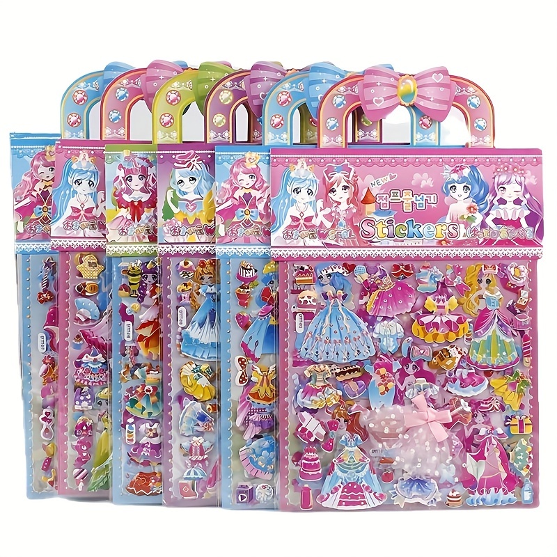 Princess Dress Up Puffy Sticke - đánh giá và giá Art Craft Toddler